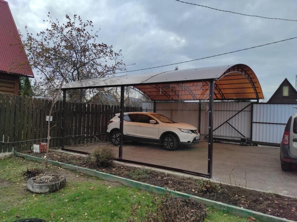 Прозрачные шторы ПВХ для навеса под автомобиль в Думиничах